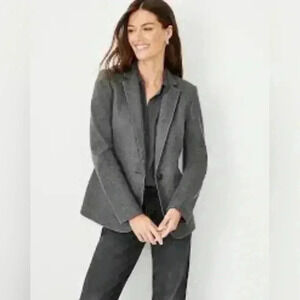 Women's wool Comfortable blend gray blazer